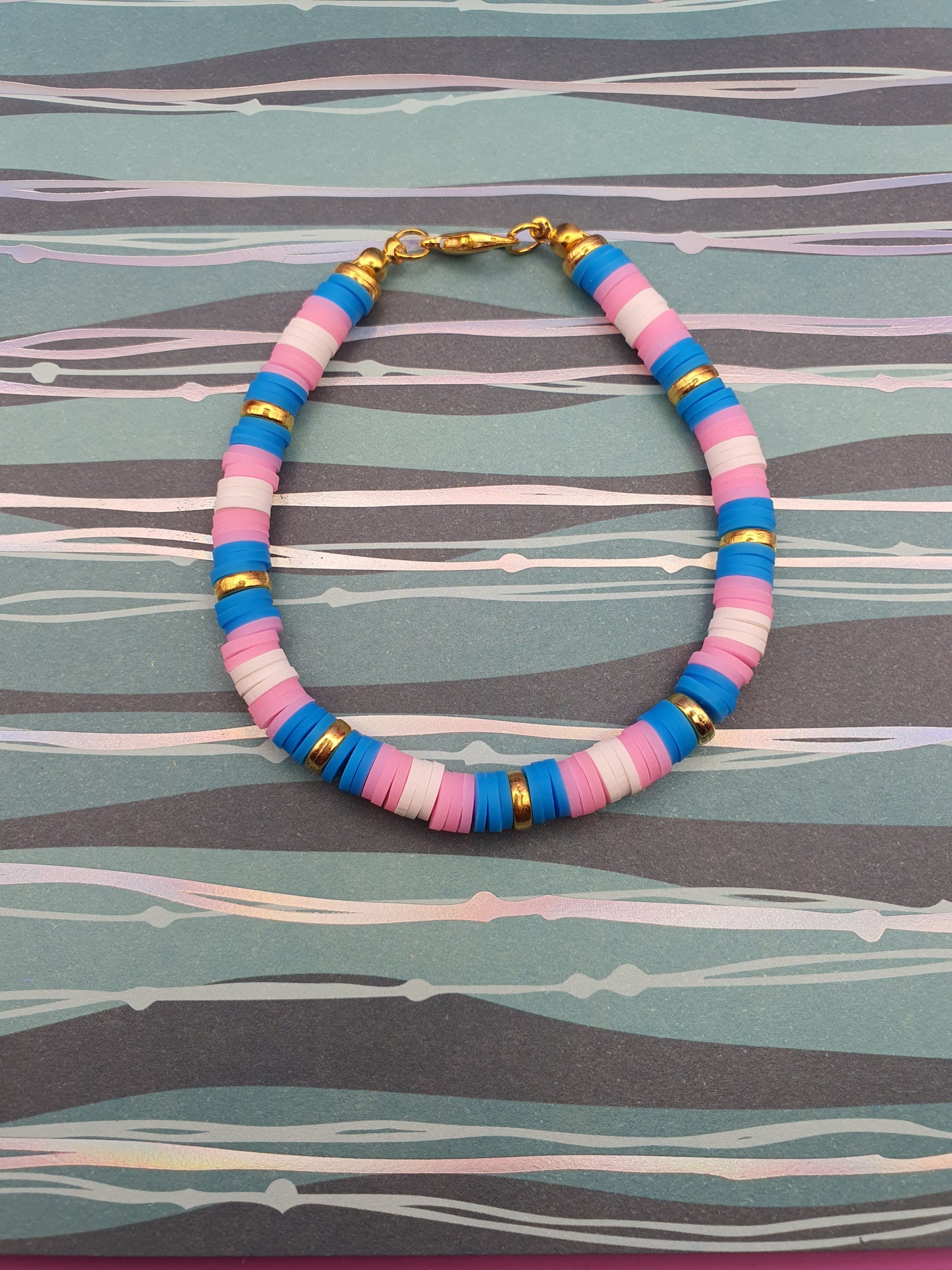 Handmade LGBTQ+ Pride Bracelets – Polymer Clay Beads – Choose Your Pride Flag Style