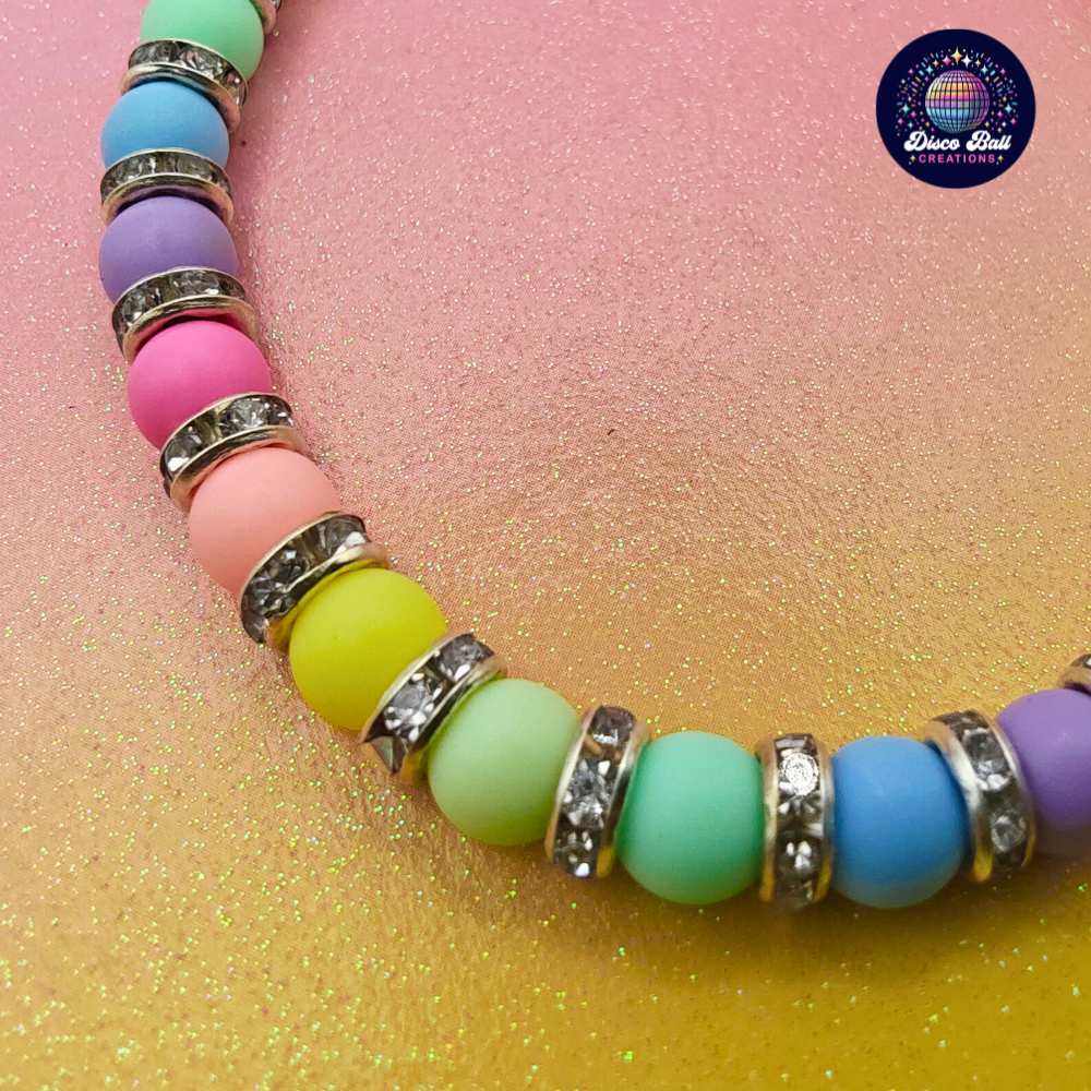 Matte Pastel Rainbow Stacking Bracelet