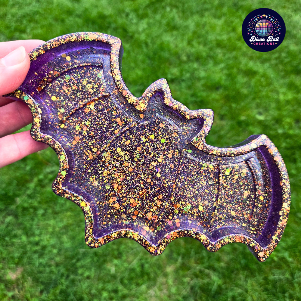Bat Trinket Tray โ Gothic Home Decor | Jewellery, Crystals, Keys & More