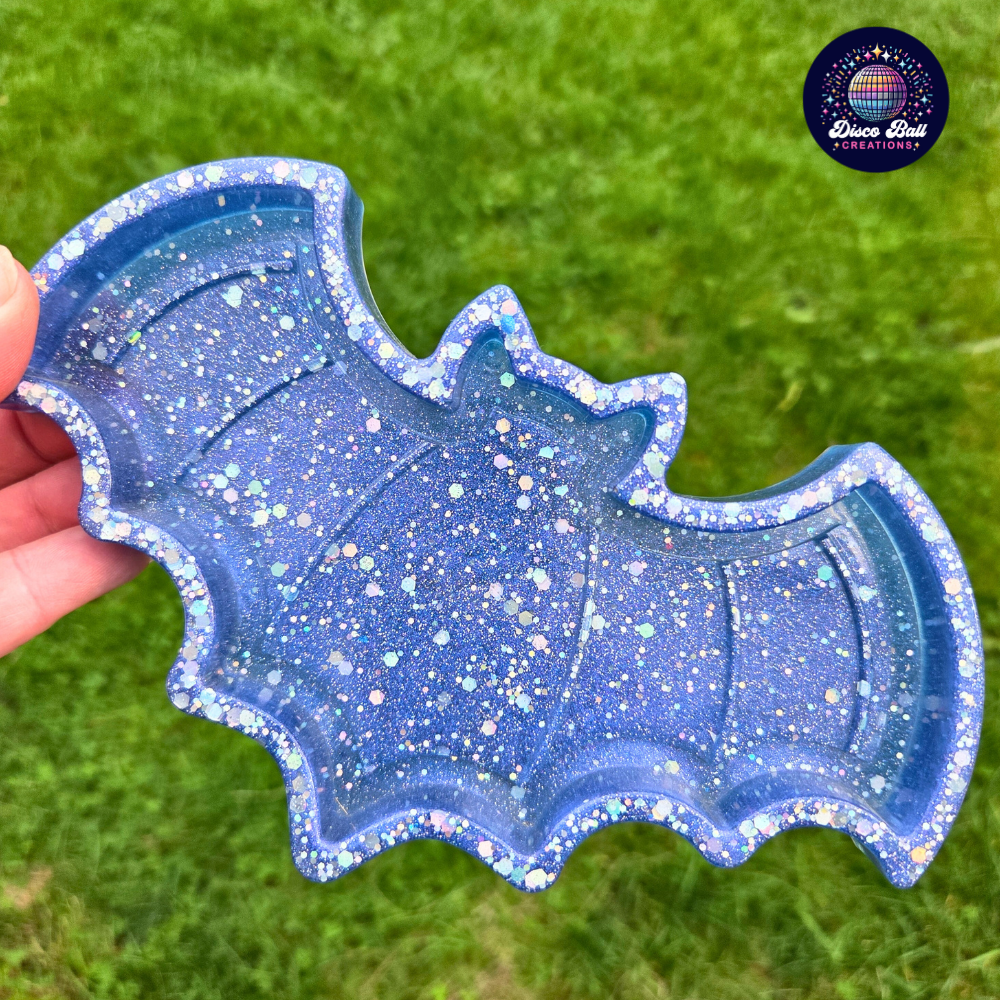 Bat Trinket Tray โ Gothic Home Decor | Jewellery, Crystals, Keys & More