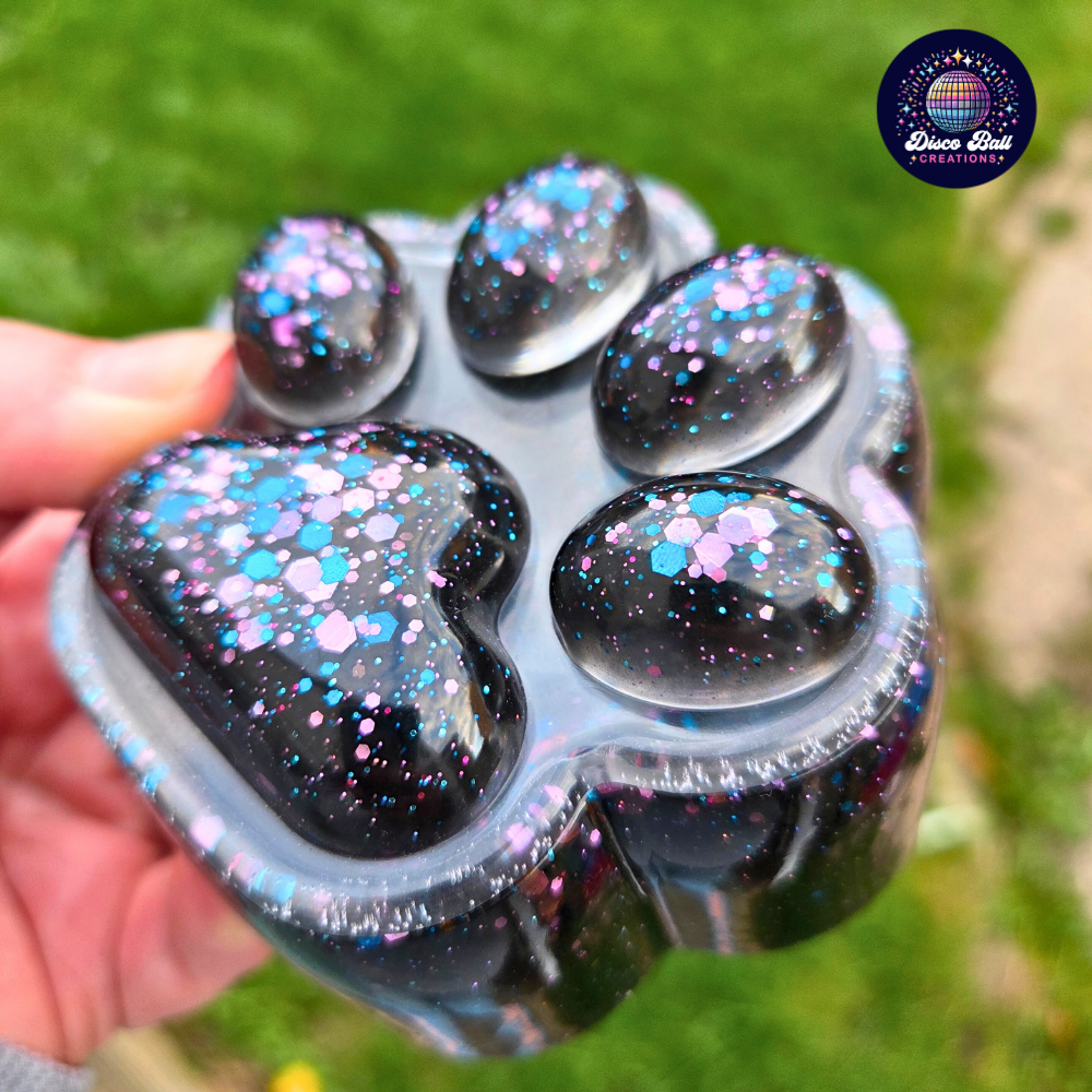 Sparkle Paw Print Pot