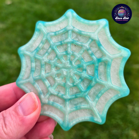 Glitter Spiderweb Coaster