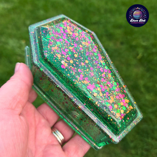 Mini Coffin Storage Box - Spooky Glitter Trinket Holder