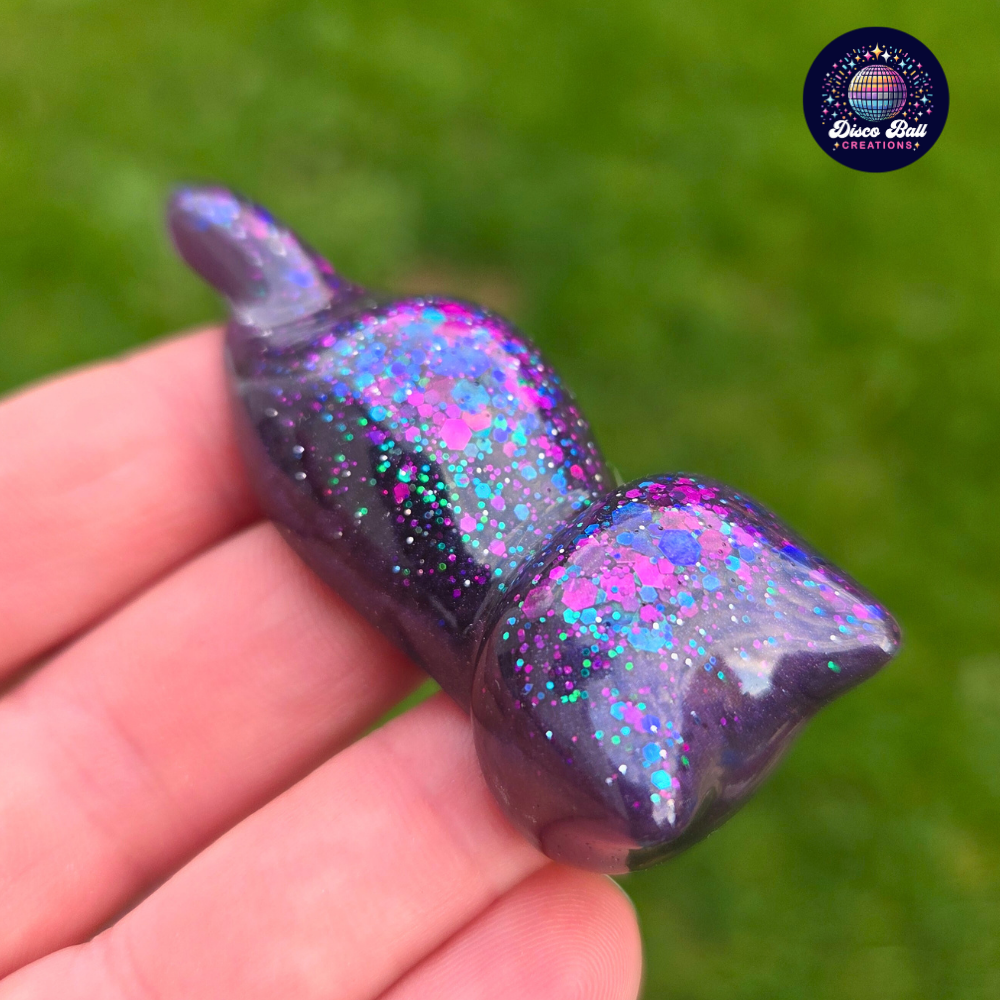 Glitter Lucky Cat Figure
