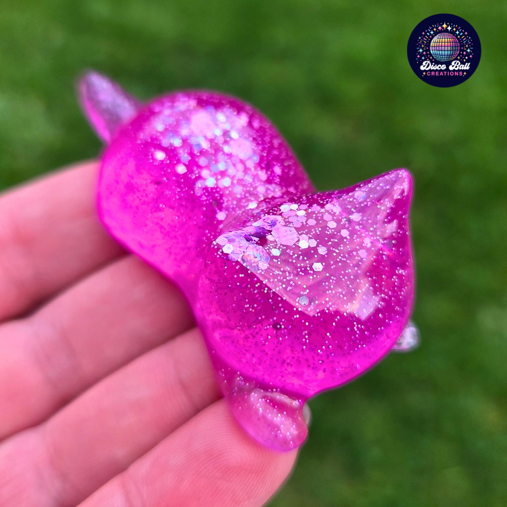 Glitter Lucky Cat Figure