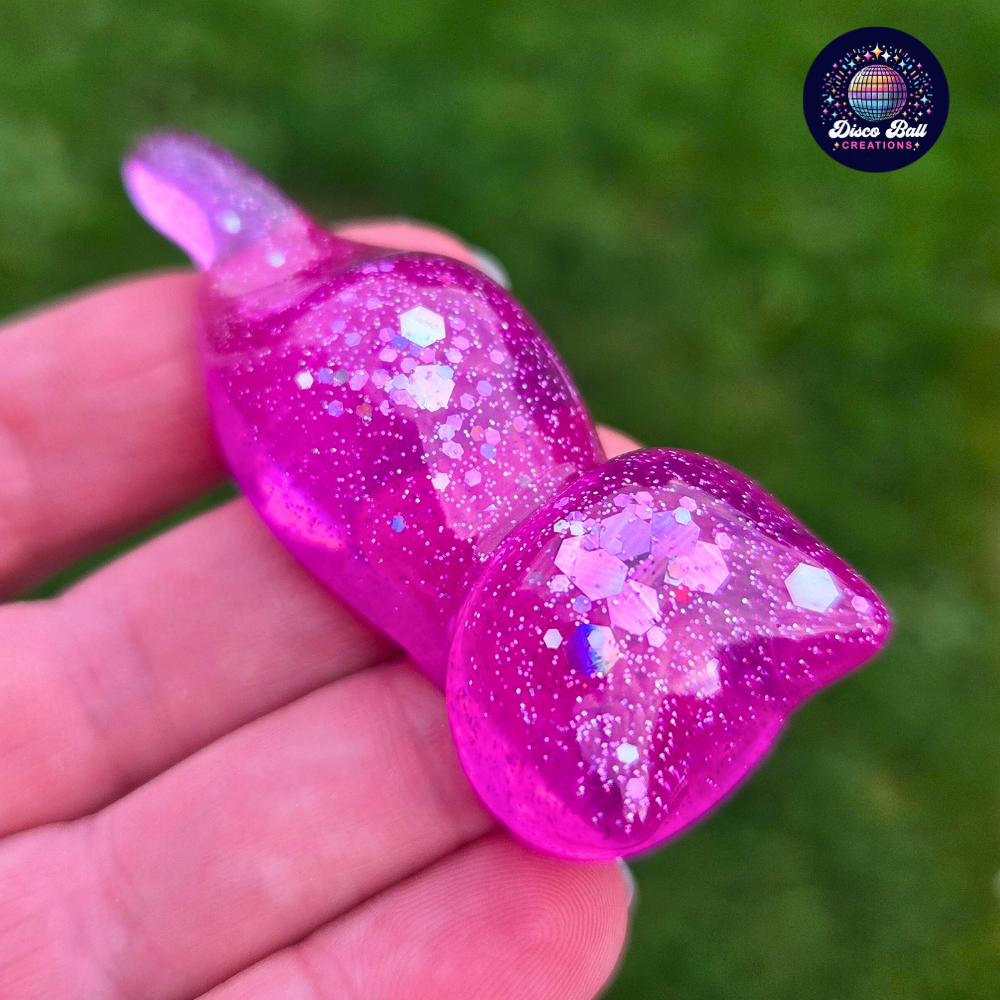 Glitter Lucky Cat Figure