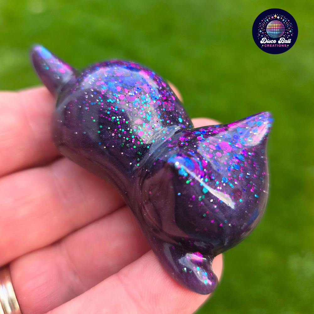 Glitter Lucky Cat Figure