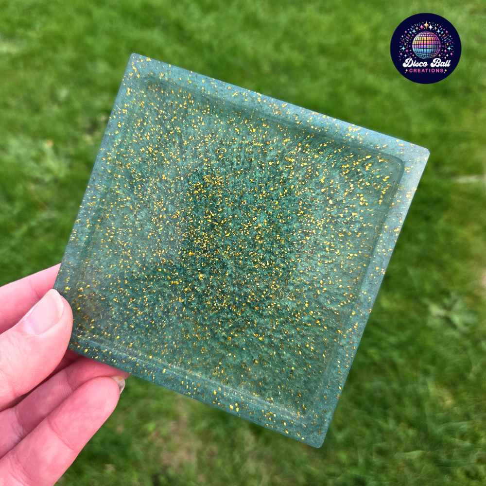 Square Glitter Coaster
