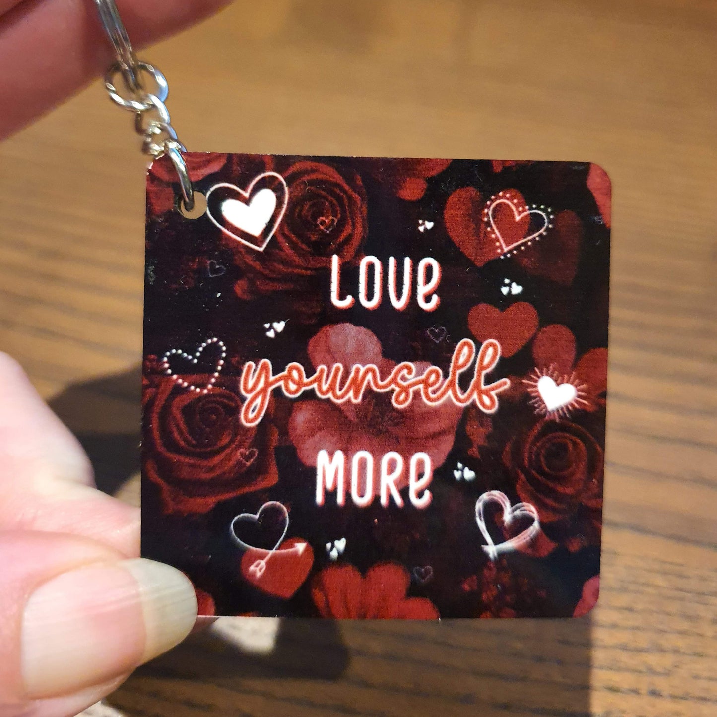 Love Yourself More β Self-Love Keyring