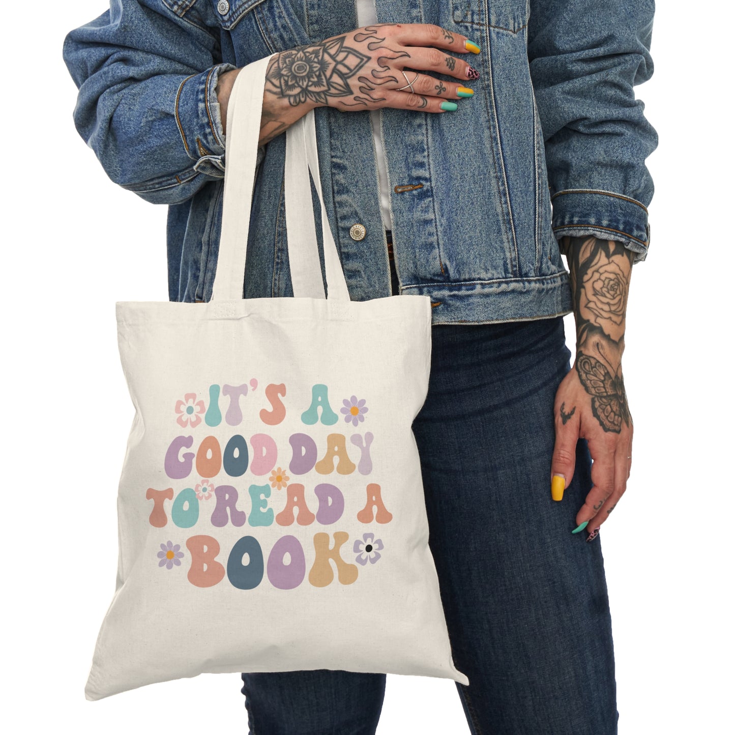 It's a Good Day to Read a Book Tote Bag | Colourful Book Lover Gift