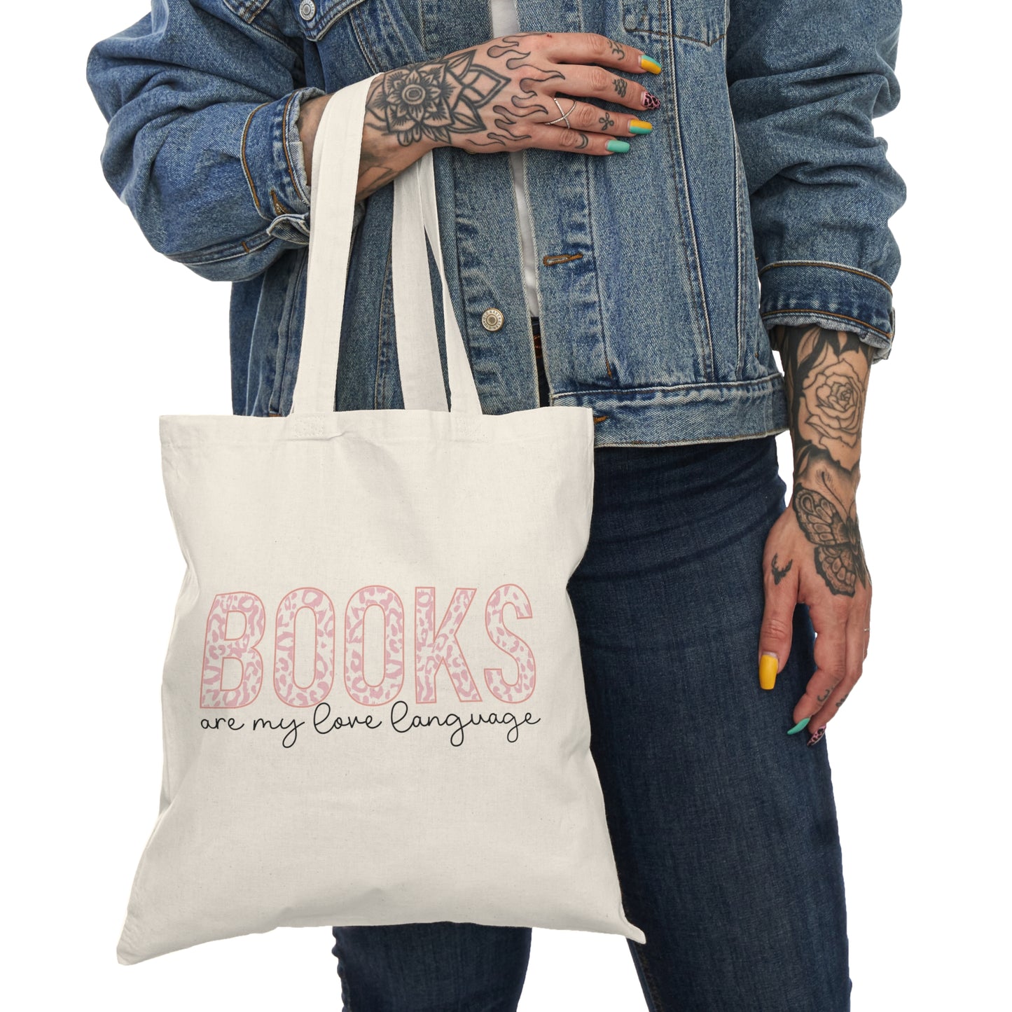 Books Are My Love Language Tote Bag | Literary Lover Gift