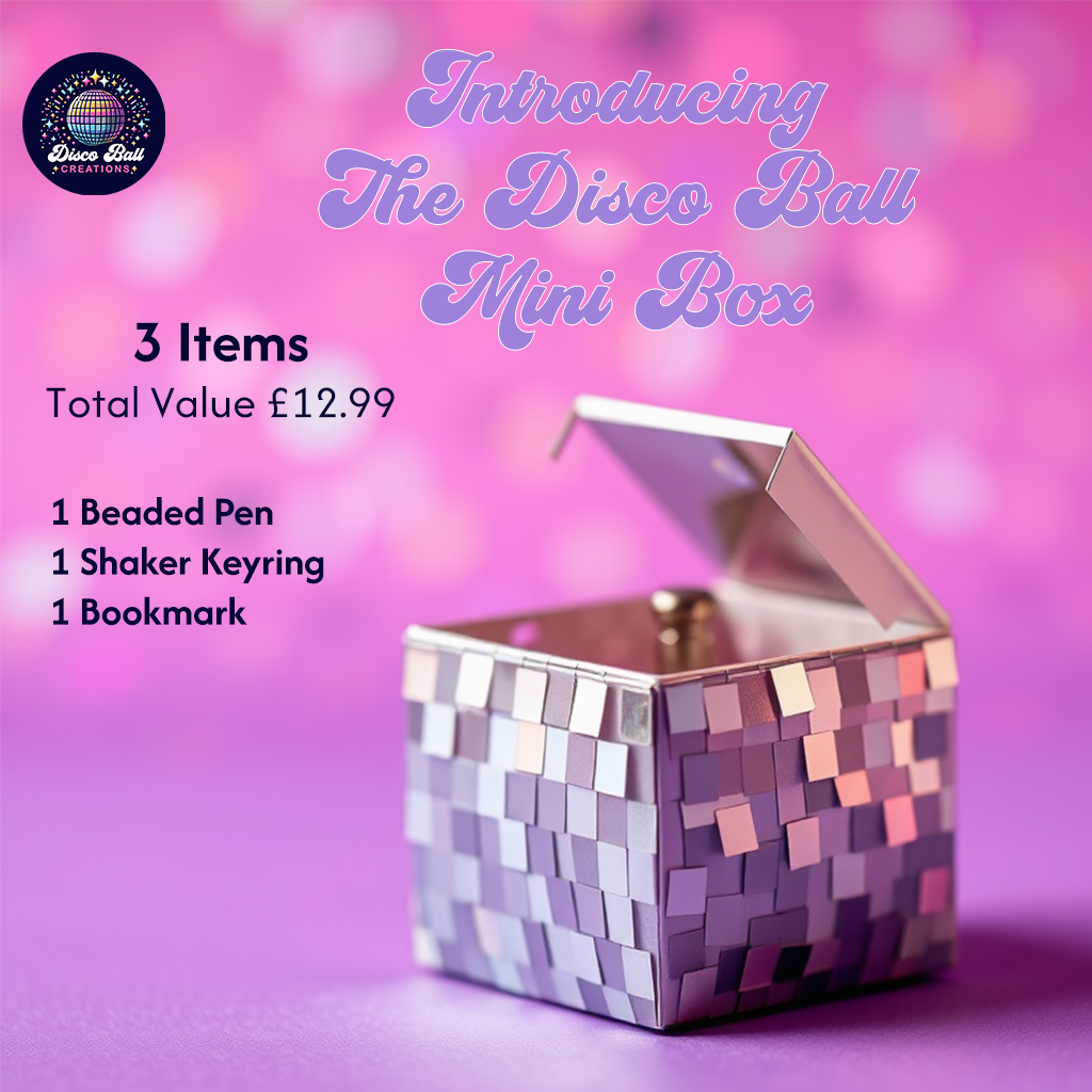 The Disco Ball Mini Box - 3 Item Sparkle Gift - Perfect Small Handmade Treat