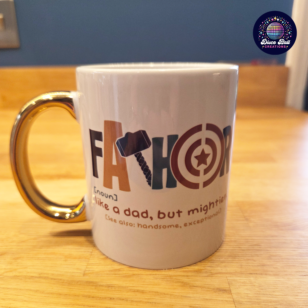 FATHOR Mug – Superhero Dad Definition | Cool Father’s Day Gift