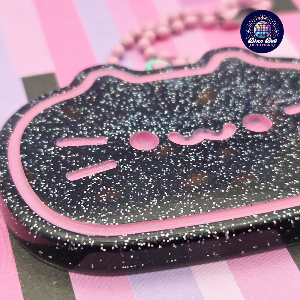 Kawaii Cat Keyrings - Glitter Keychains for Cat Lovers
