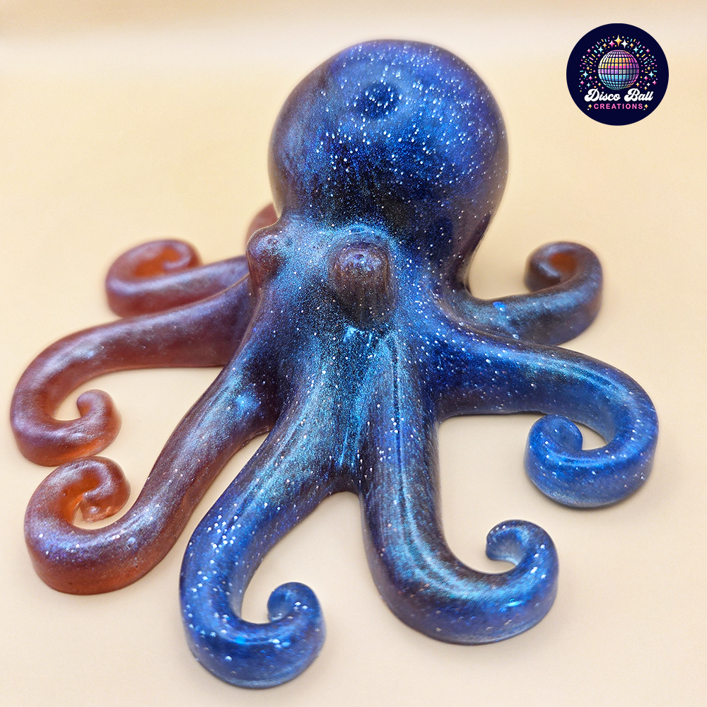 Sparkling Resin Octopus - Custom Colour Twinkling Treasure