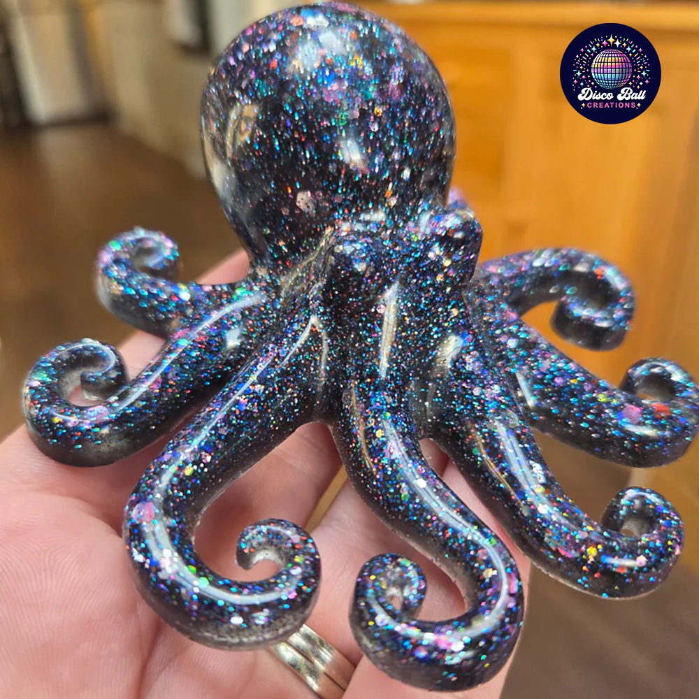 Sparkling Resin Octopus - Custom Colour Twinkling Treasure