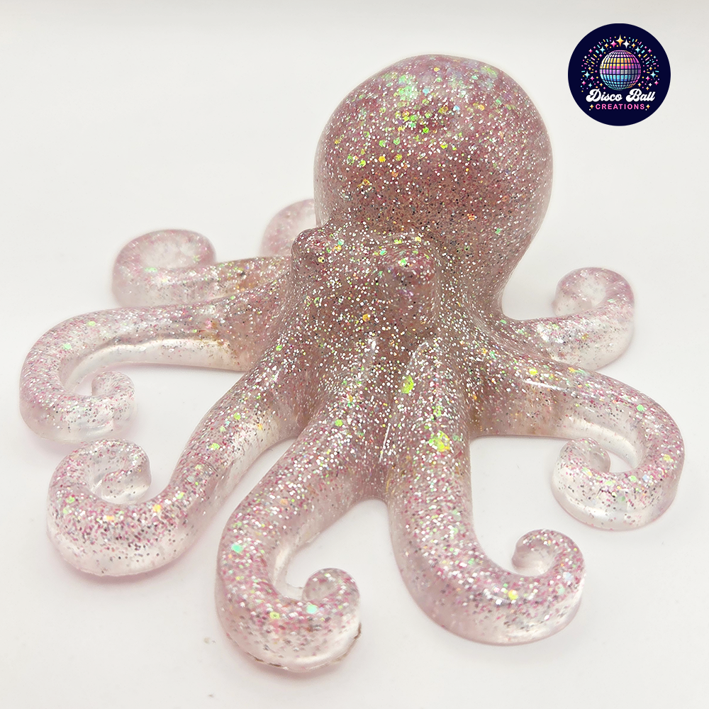 Sparkling Resin Octopus - Custom Colour Twinkling Treasure