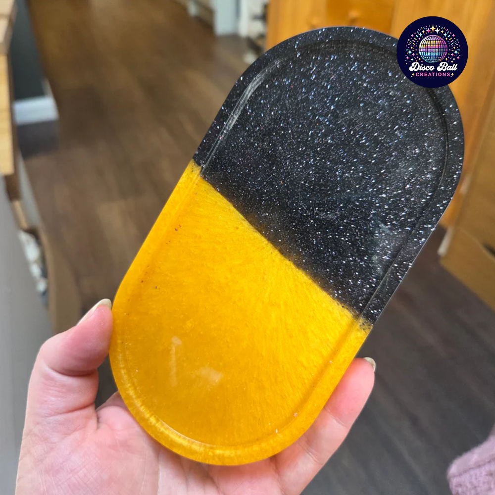 Sparkle & Store: Large Resin Trinket Tray - Custom Colours