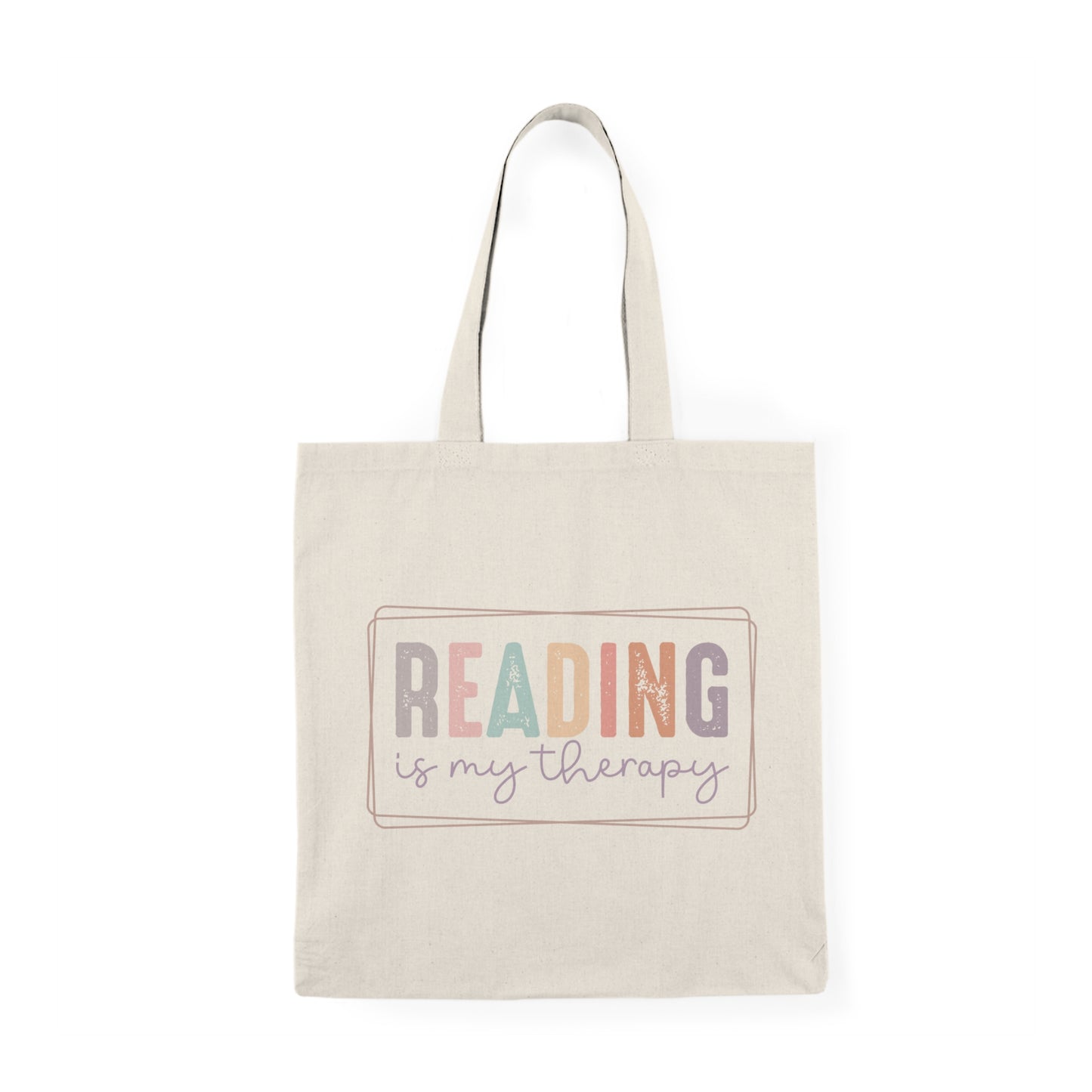 Reading is My Therapy Tote Bag | Book Lover's Comfort Bag