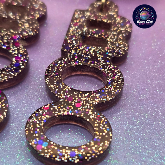 'BOO' Statement Earrings | Spooky Gothic Resin Jewellery | Unique Halloween Accessories