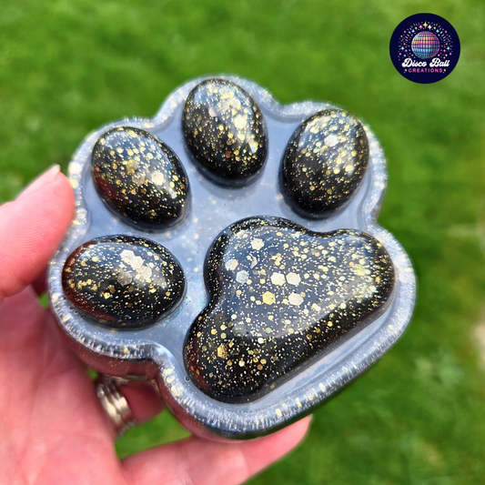 Sparkle Paw Print Pot