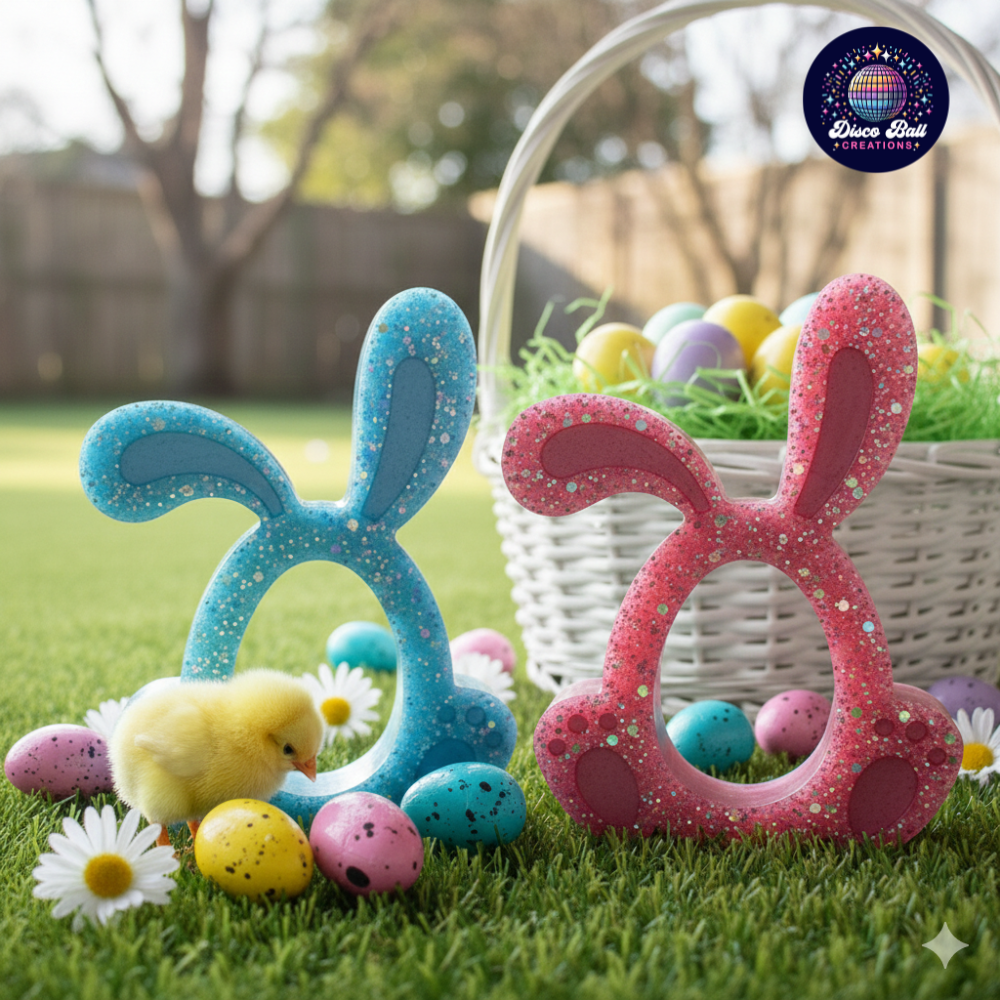 Sparkly Hand-crafted Bunny Egg Holder