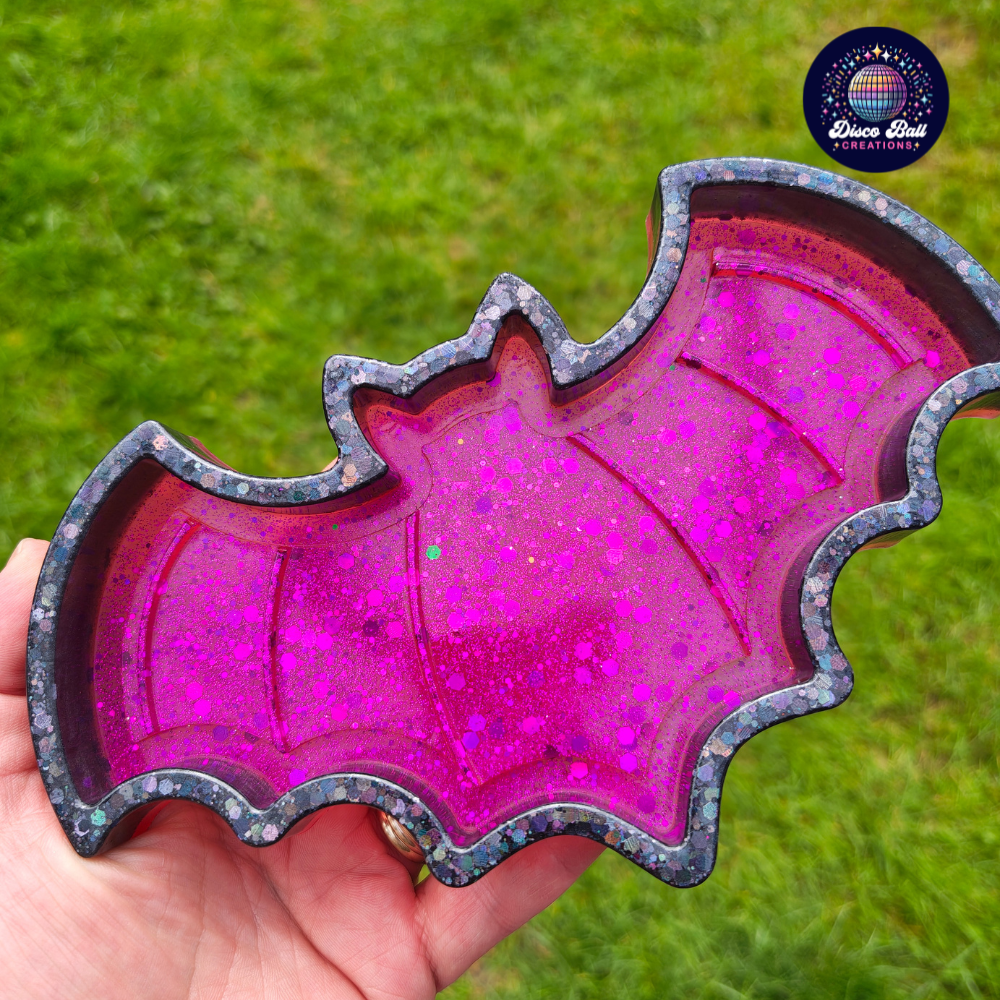 Bat Trinket Tray – Gothic Home Decor | Jewellery, Crystals, Keys & More