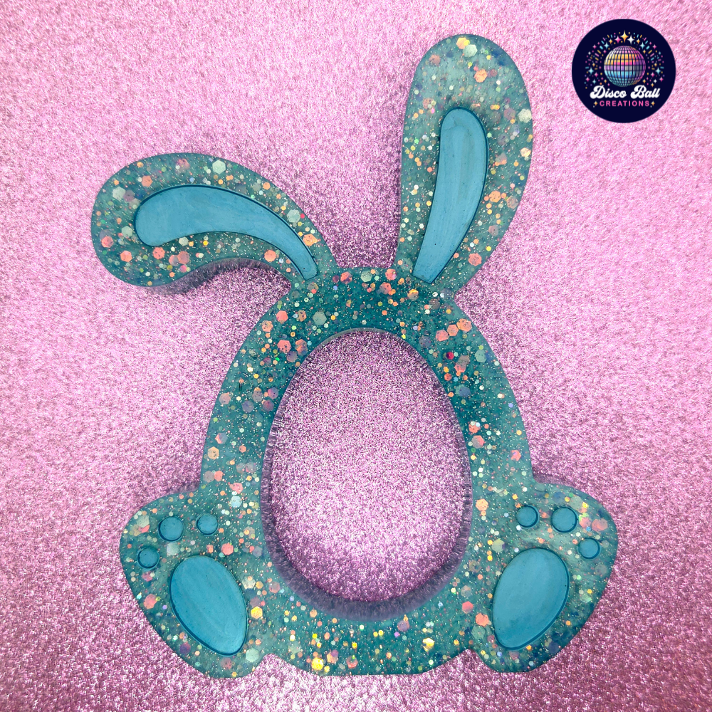 Sparkly Hand-crafted Bunny Egg Holder