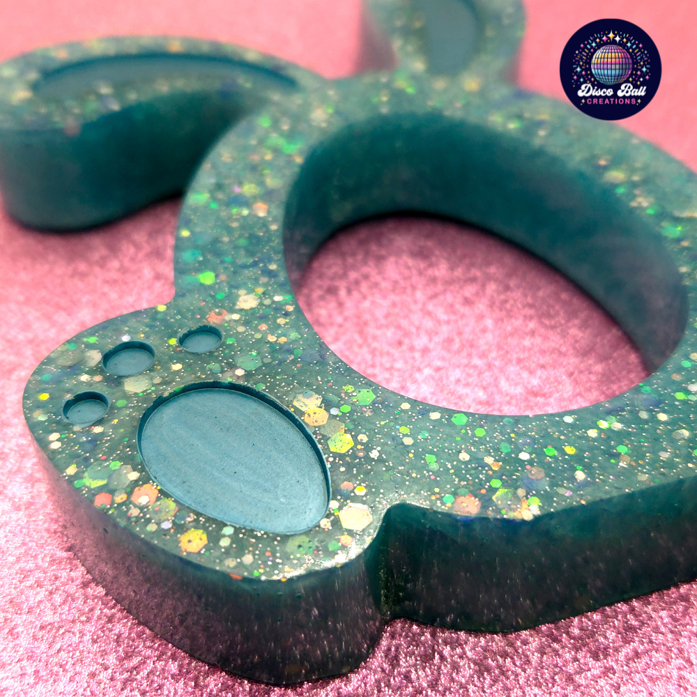 Sparkly Hand-crafted Bunny Egg Holder