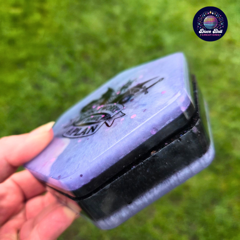 Handmade Resin Dice Box
