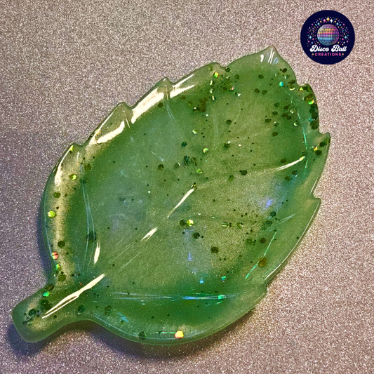 Maple Monstera & Elongated Leaf Tray | Resin Jewellery Dish & Catchall