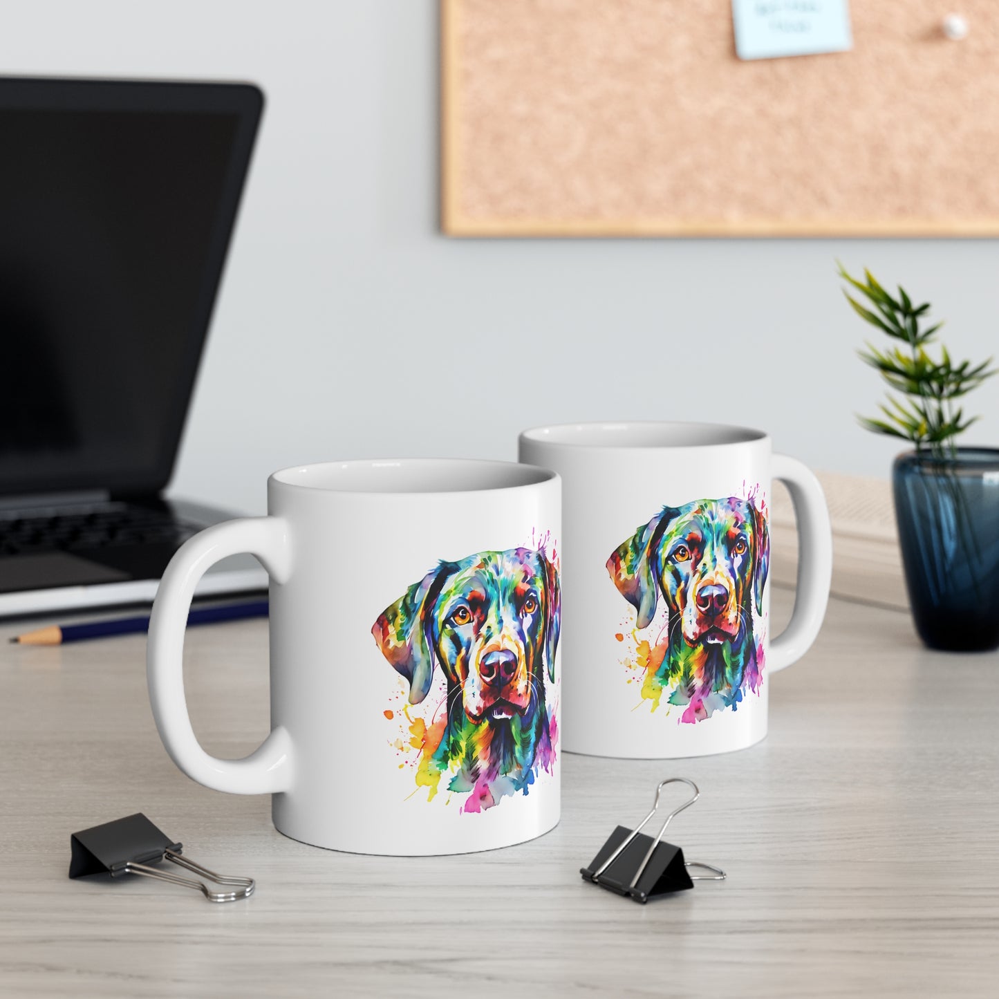 German Shorthaired Pointer Mug – Colourful Watercolour Dog Art Gift for Dog Lovers