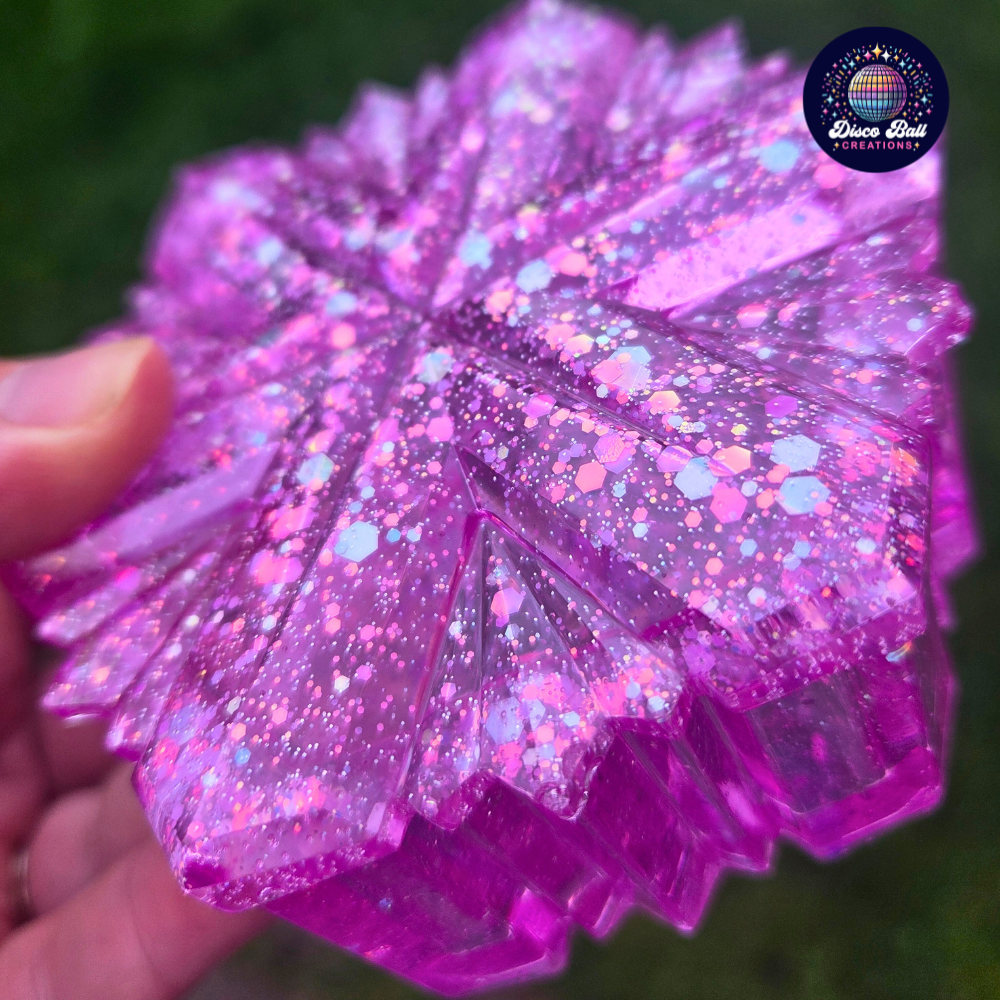 Snowflake Pot - Glitter Resin Jewellery Box & Christmas Décor