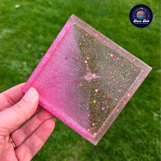 Square Glitter Coaster