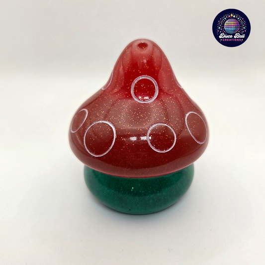 Enchanted Forest Decor - Medium Solid Resin Toadstool