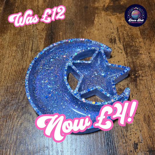 SALE - Moon & Star Tray - slightly damaged