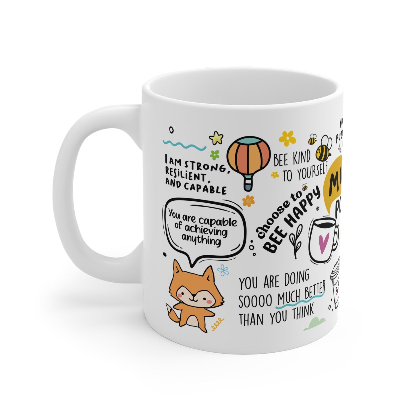 Mug of PositiviTEA – Cute & Uplifting Motivational Mug