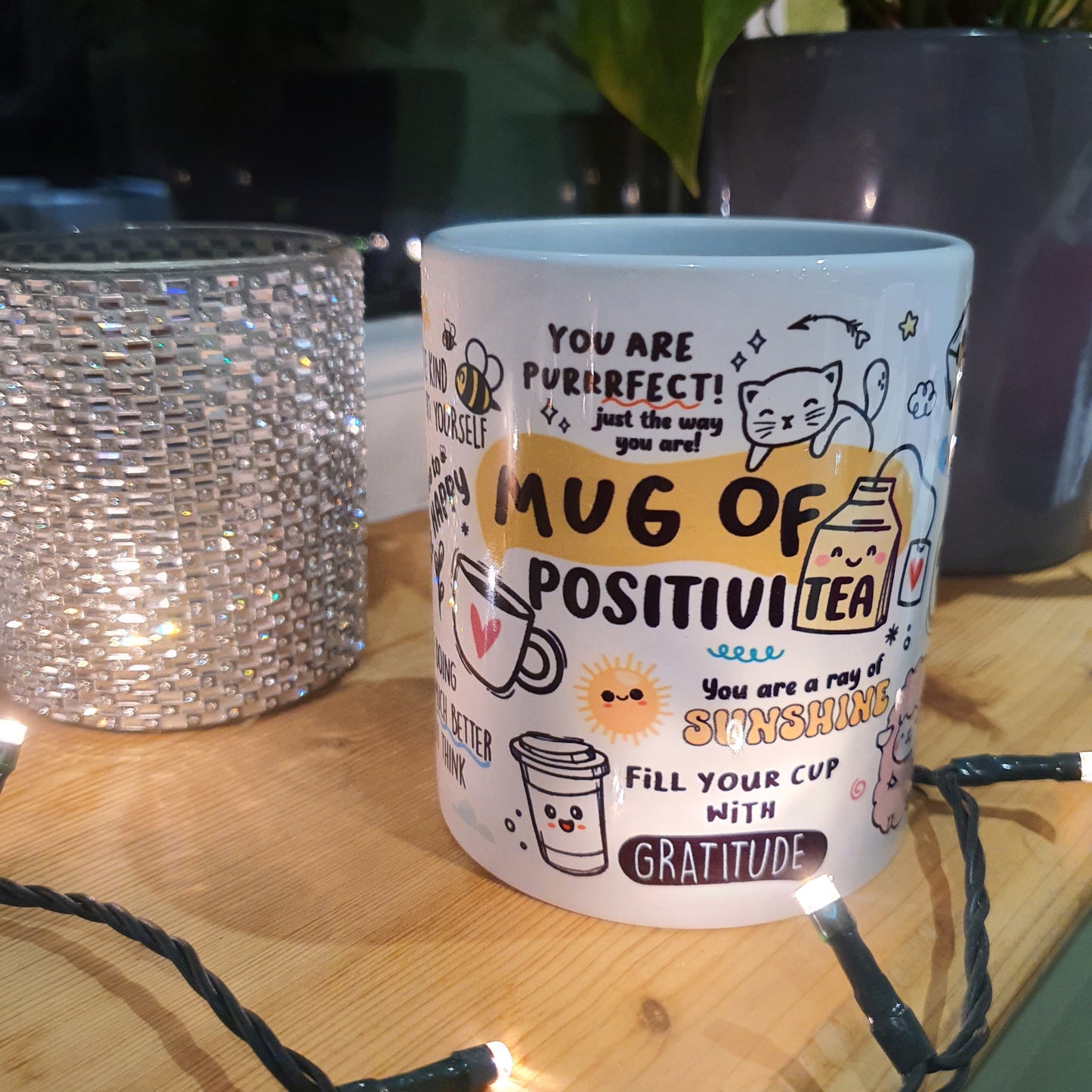 Mug of PositiviTEA – Cute & Uplifting Motivational Mug