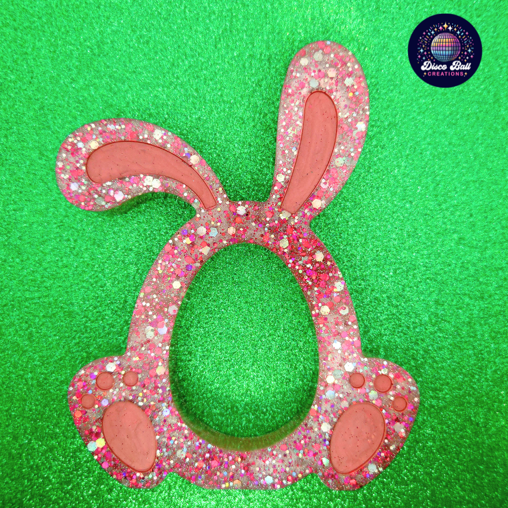 Sparkly Hand-crafted Bunny Egg Holder