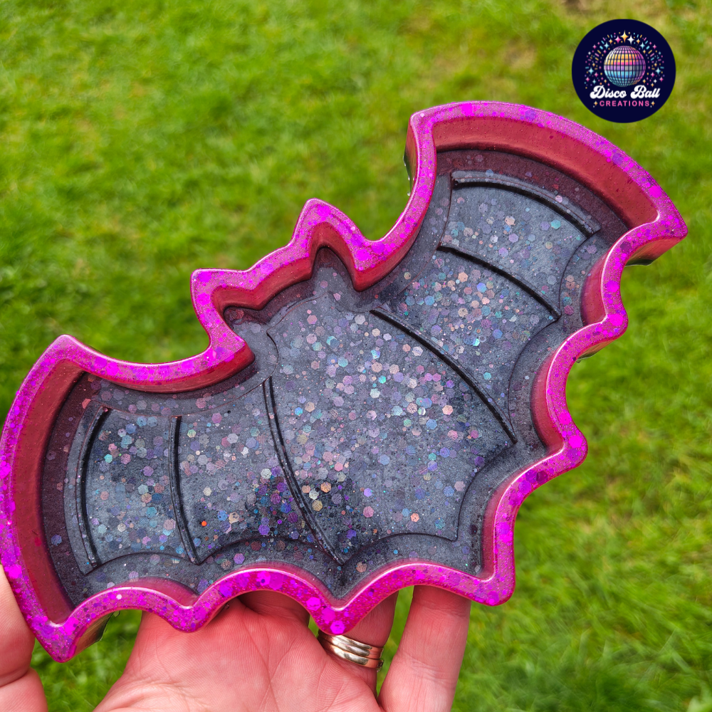 Bat Trinket Tray – Gothic Home Decor | Jewellery, Crystals, Keys & More