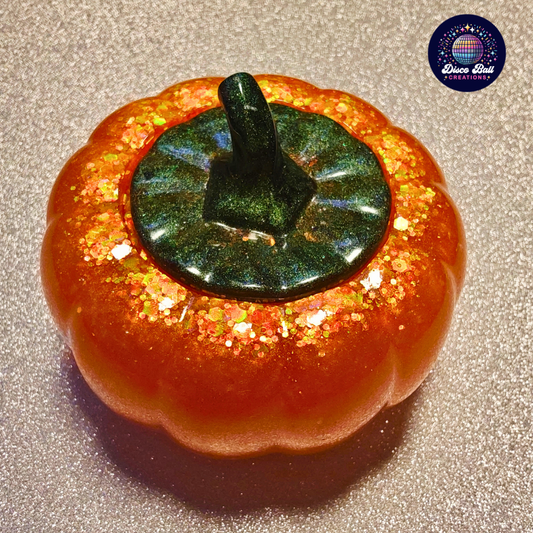 Glitter Resin Pumpkin Pot