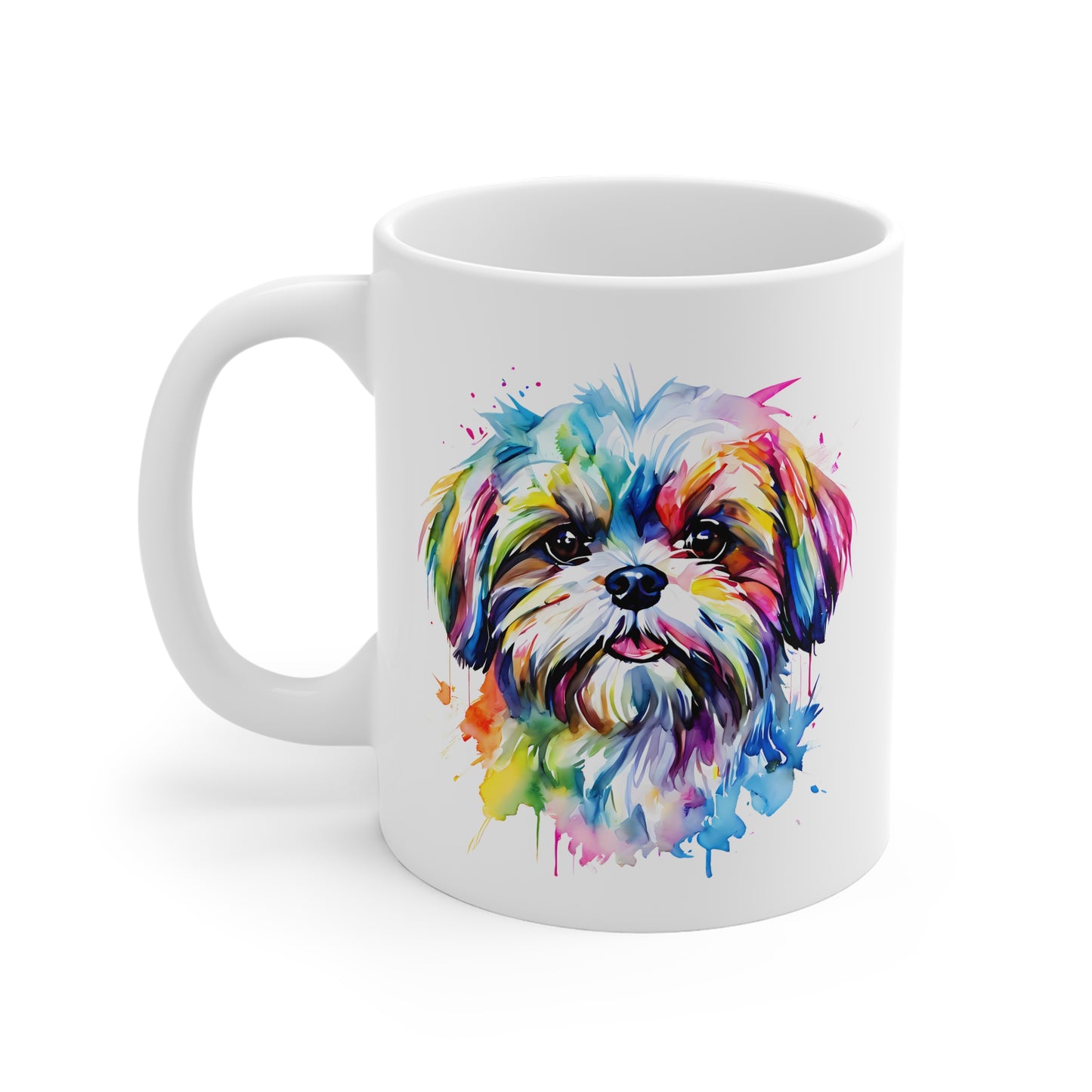 Shih-Tzu Mug – Colourful Watercolour Dog Art Gift for Dog Lovers