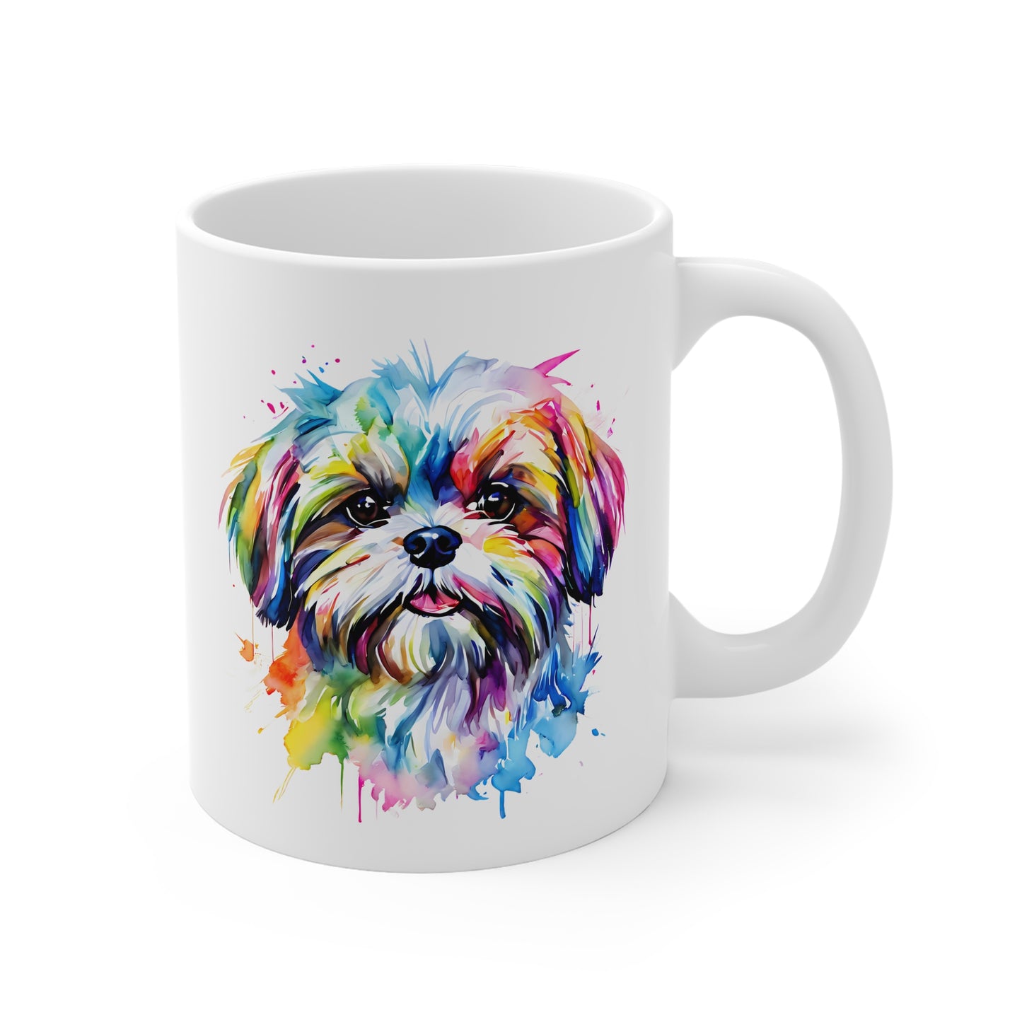 Shih-Tzu Mug – Colourful Watercolour Dog Art Gift for Dog Lovers