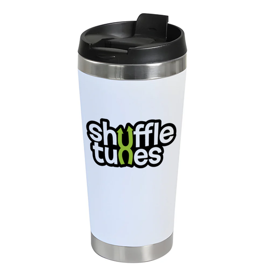 EXPECTED IN STOCK IN MAY - Stainless Steel Travel Mug - 14oz - White