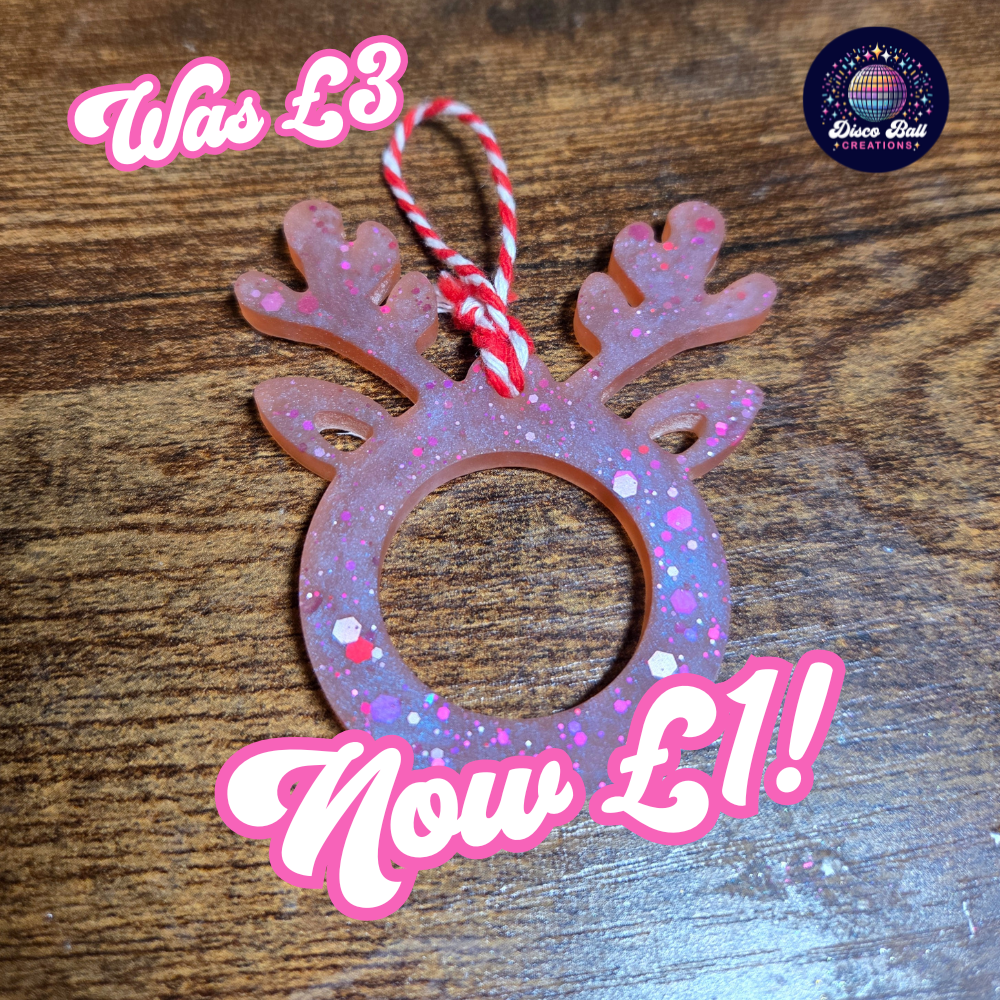 SALE - Small Reindeer Decoration (holds a Lindor chocolate)