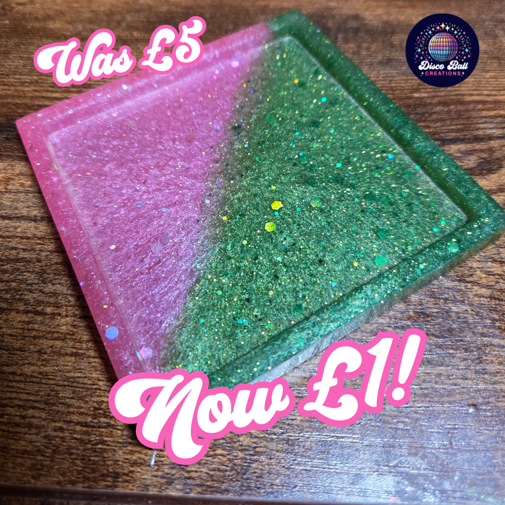 SALE - Square Resin Coaster