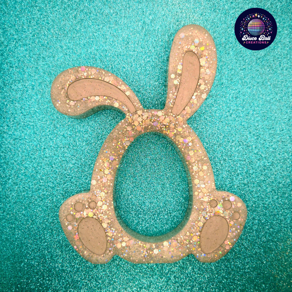 Sparkly Hand-crafted Bunny Egg Holder