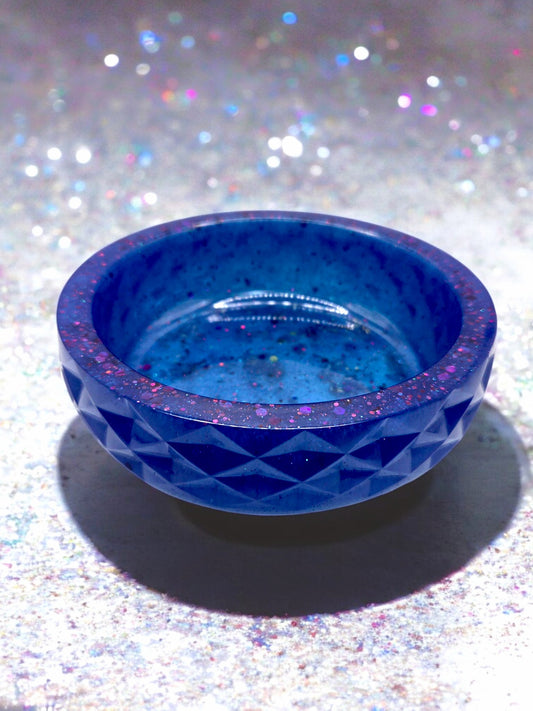 Midnight Galaxy Geometric Bowl