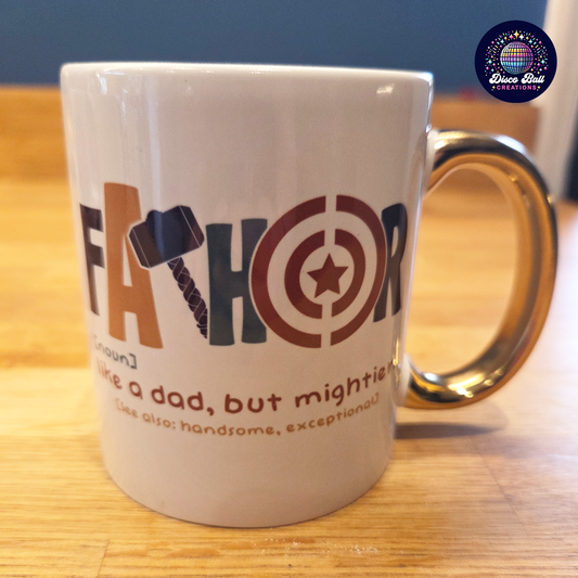 FATHOR Mug – Superhero Dad Definition | Cool Father’s Day Gift