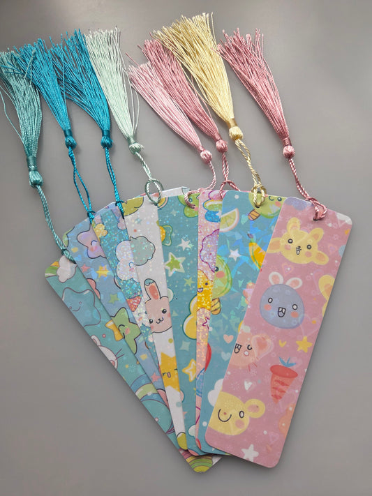 Kawaii Bookmark – Choose from 8 Cute Pastel Designs with Tassels | Fun Japanese-Style Stationery